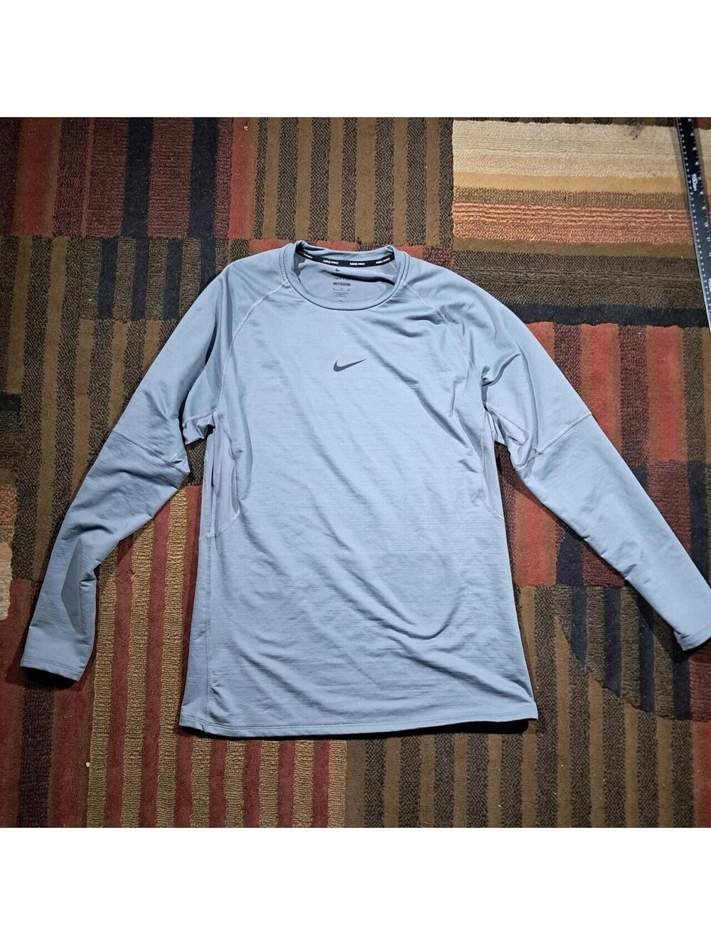 Nike Pro Dri-FIT Gray Long Sleeve Compression Shirt Men's XL